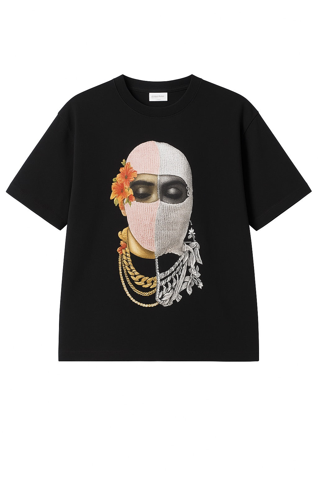 NIT T SHIRT IN BLACK