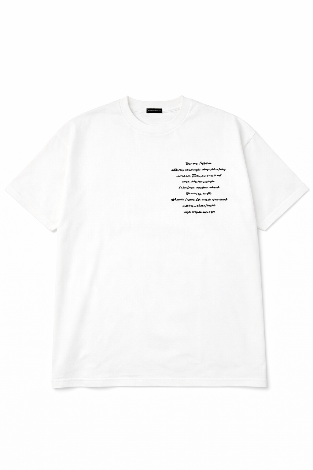 LETTERS T SHIRT IN WHITE