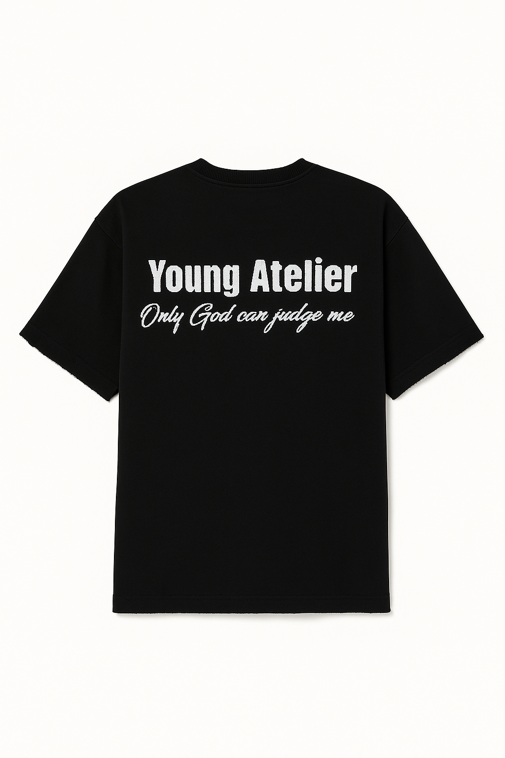 YOUNG ATELIER T SHIRT IN BLACK
