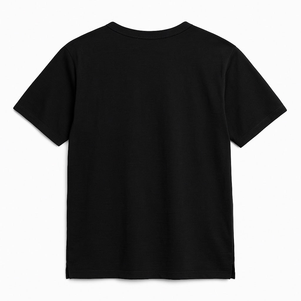 OVERSIZE LINEN T-SHIRT IN BLACK