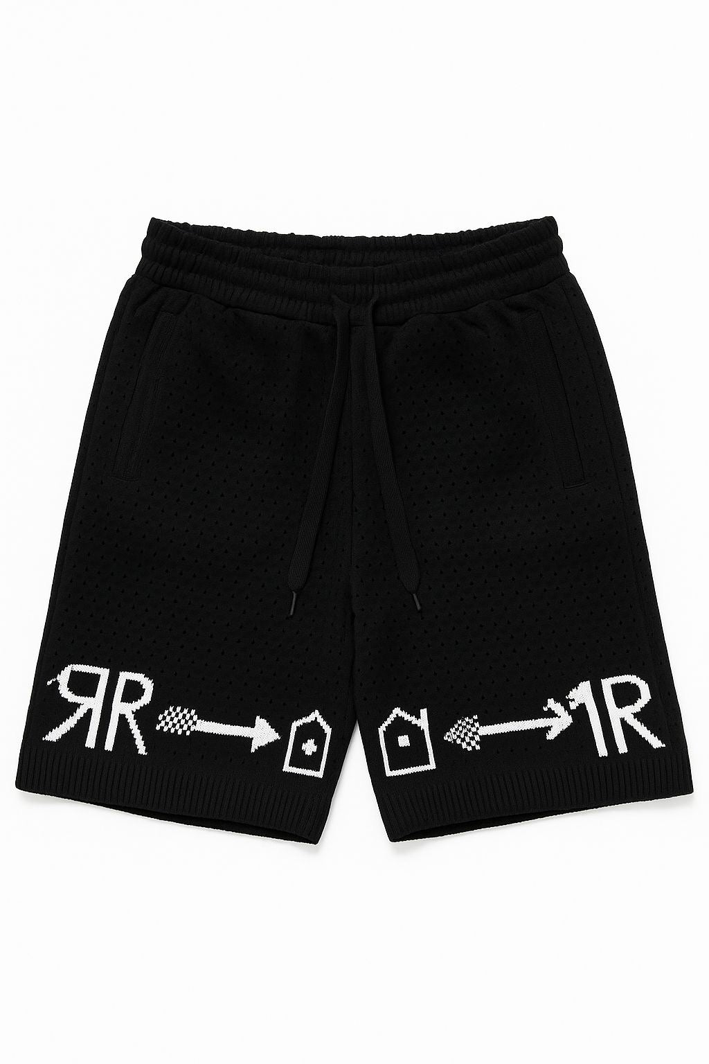 KNITED SHORTS BLACK