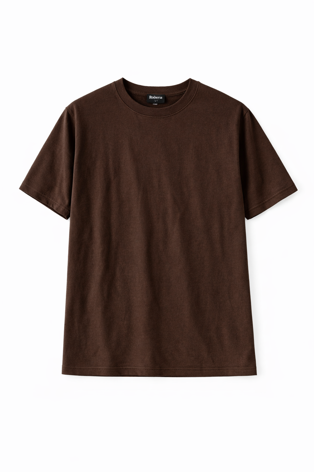 BASIC T SHIRT IN BROWN