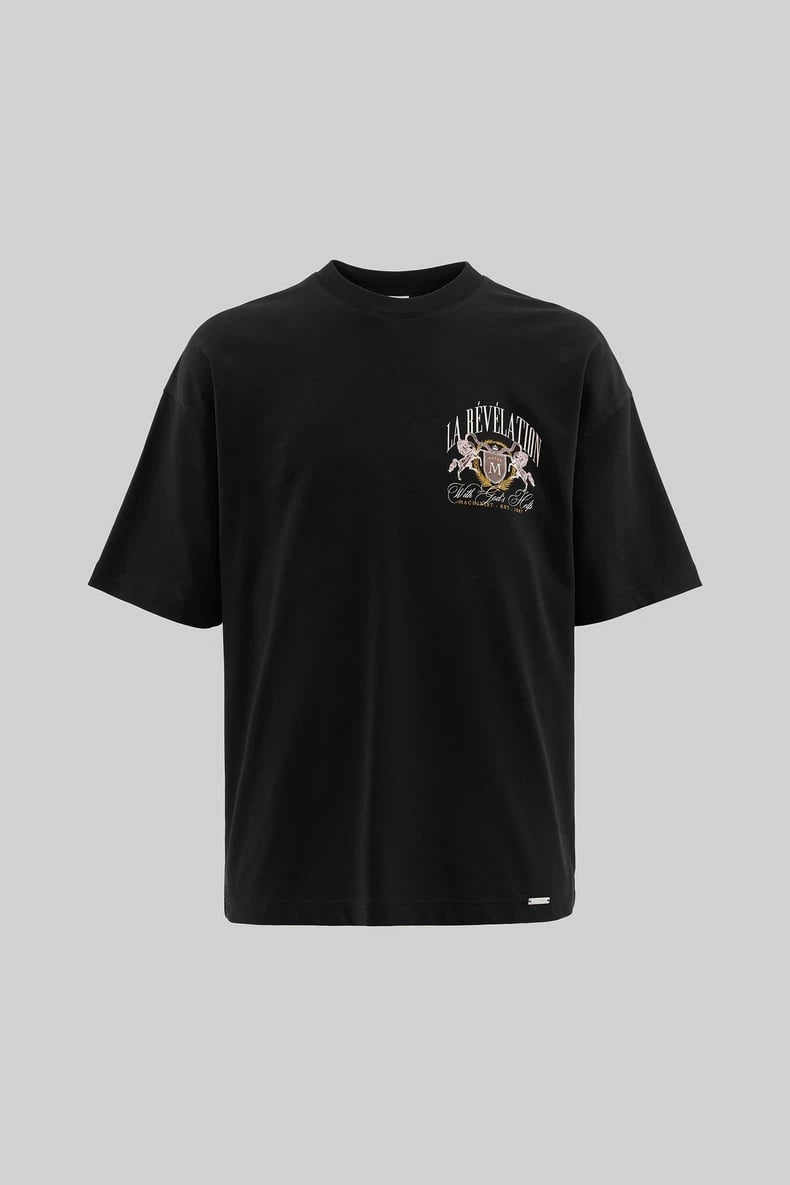 GOD’S HELP T SHIRT IN BLACK