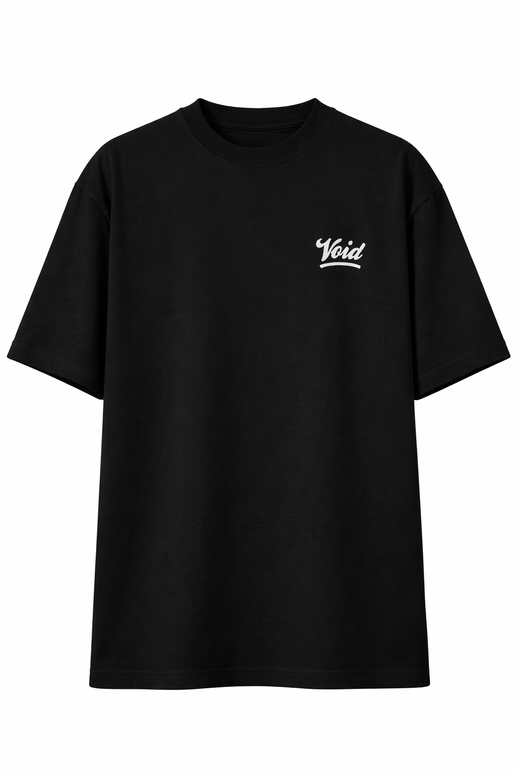 VOID T SHIRT IN BLACK