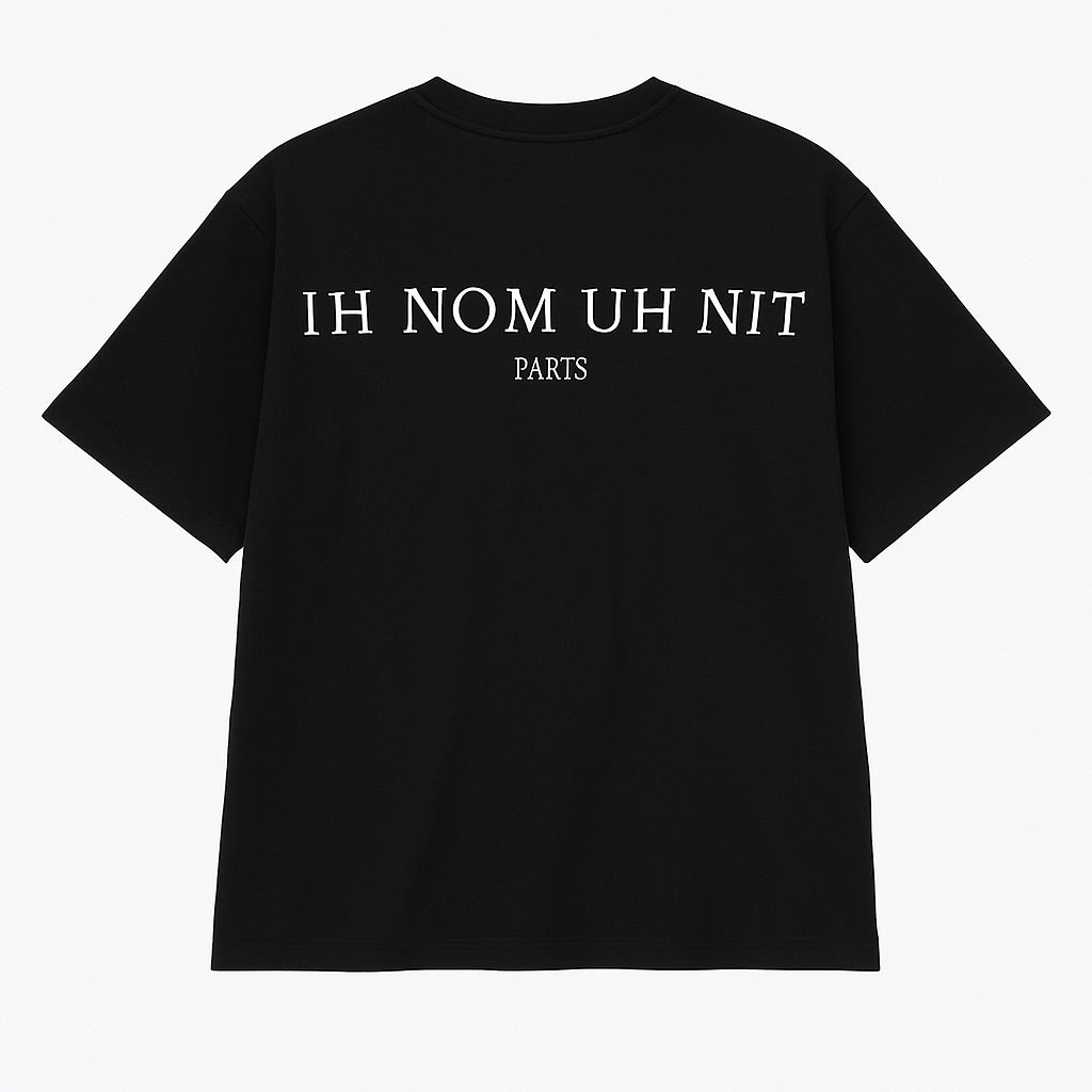 NIT T SHIRT IN BLACK