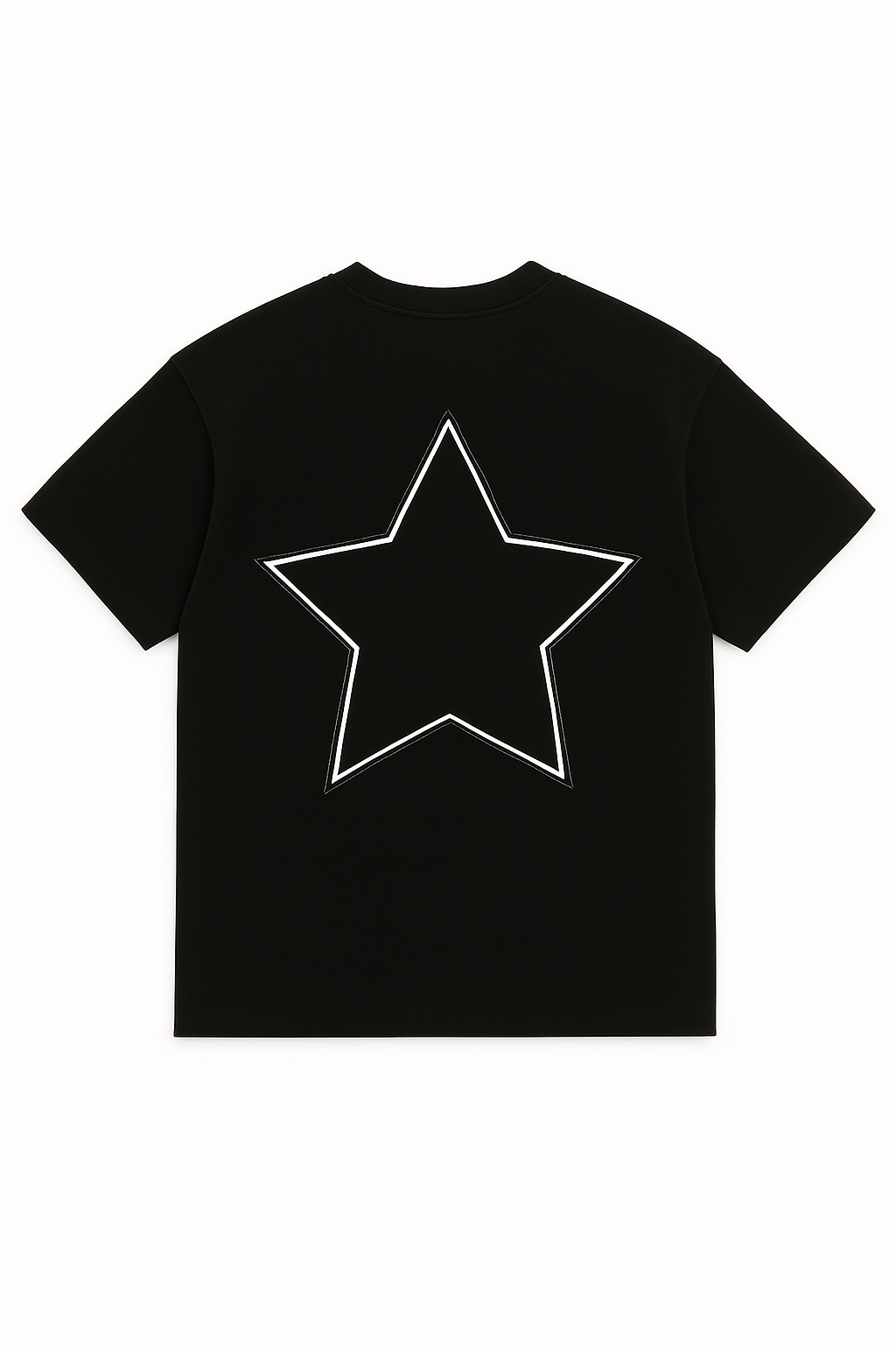 STAR T SHIRT IN BLACK