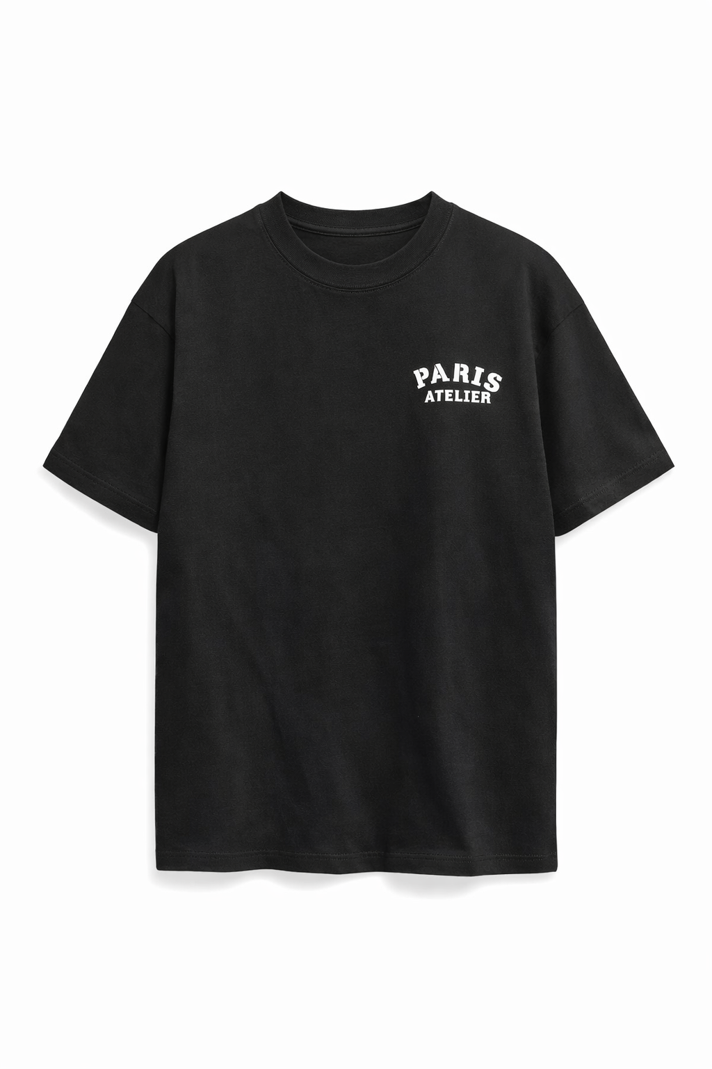 PARIS ATELIER T SHIRT IN BLACK