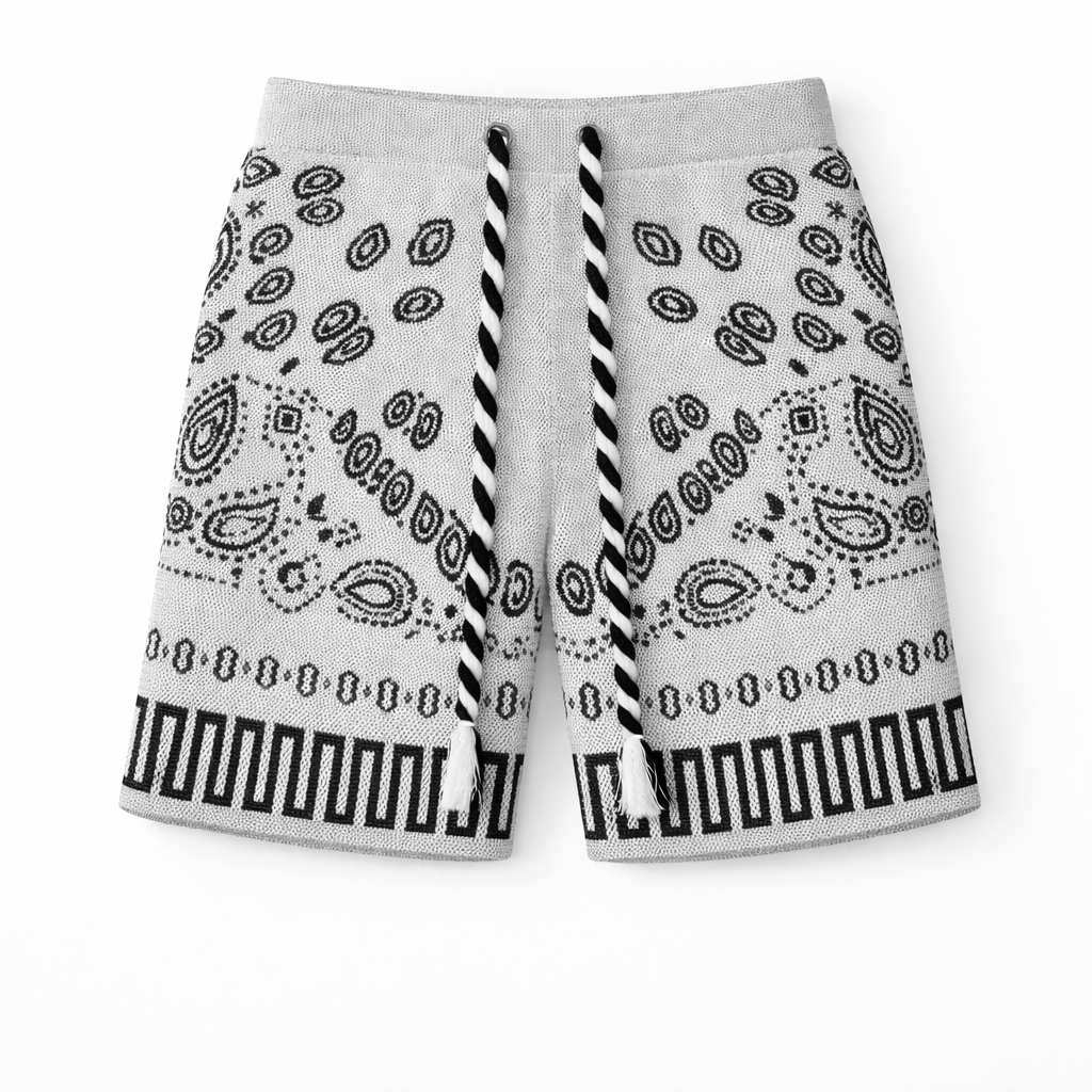 MONACO KNITTED SHORTS IN WHITE