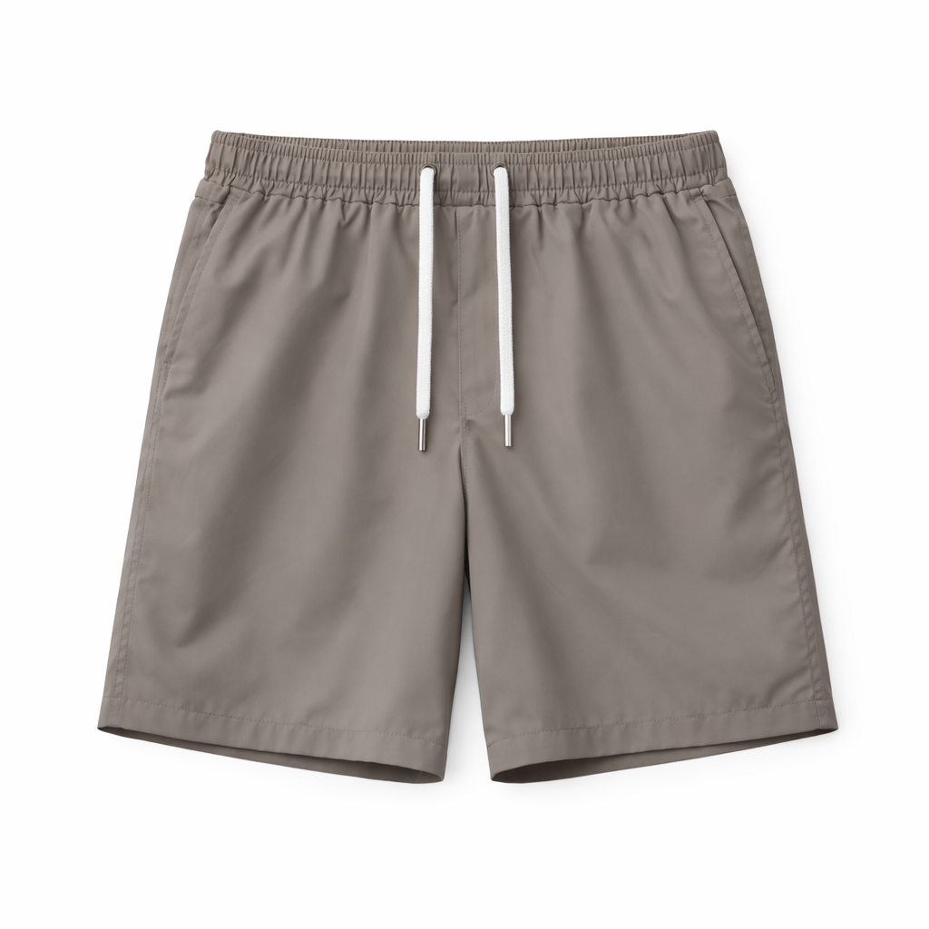 NYLON SHORTS IN BROWN